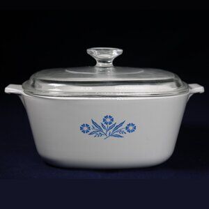 Corning Ware Cornflower P-2 ½ - B, 2 ½ Qt Casserole Dish & Pyrex® Lid A 9 C 29